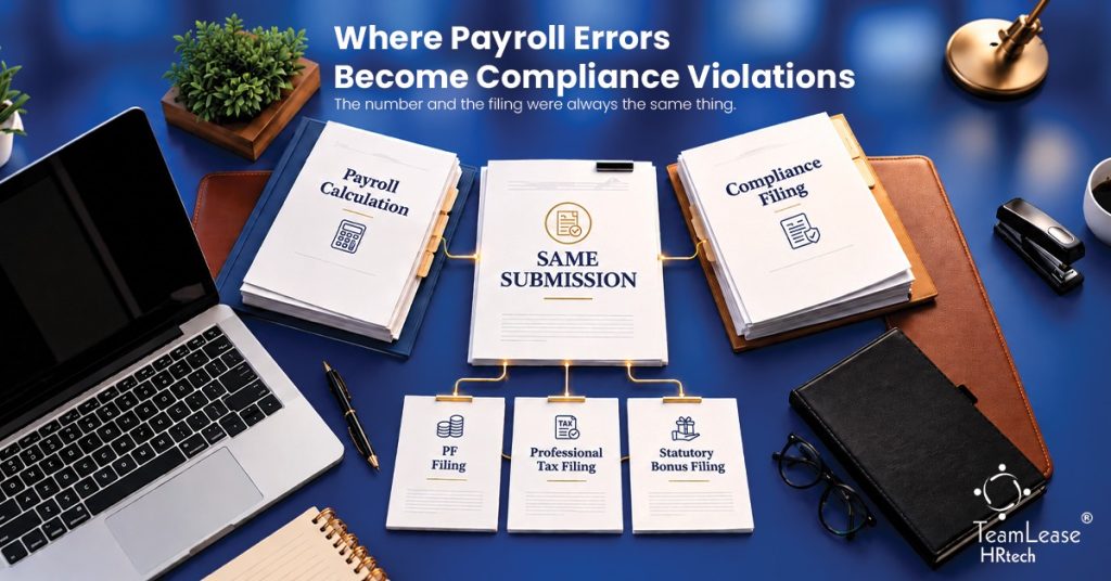 Payroll errors becoming compliance violations in PF, PT and statutory bonus filings